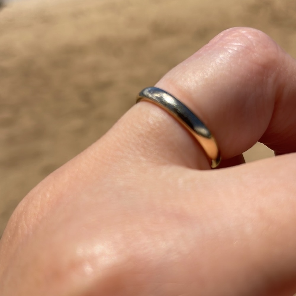 ✨SOLD ✨14k Solid Yellow Gold Stacker / Minimalist Band - Picture 16 of 17